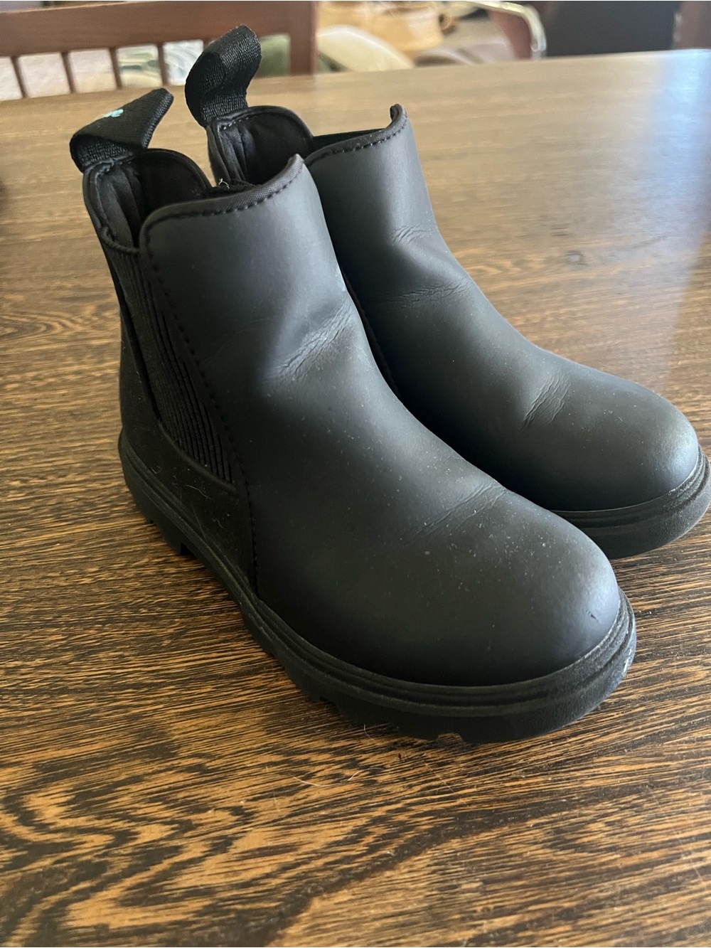 Native Kids Black Chelsea Boots - Classic Slip-On Ankle Boot